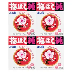 梅ぼし純 24粒 4個セット アサヒグループ食品 梅干し純 賞味期限2028年2月のサムネイル