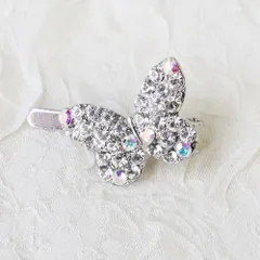 ☆ クリア ☆ フリー ☆ チョーチョヘアピン ヘアクリップ キッズ ヘア クリップ 68372302 チョーチョヘアピン 蝶々 キラキラ 子供 女の子 卒園式 入学式 結婚式 発表会 可愛い おしゃれ かわいい ヘアアレンジ ヘアーアクセサリー