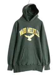 【お得なクーポン配布中!】 90s USA製 ★ チャンピオン リバースウィーブ カレッジ プリント スウェット フード パーカー メンズ XL 古着 オールド トレーナー 裏起毛