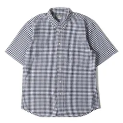 THE NORTH FACE ノースフェイス シャツ サイズ:S / ギンガムチェック ヒデンバリー ボタンダウン 半袖 シャツ (S/S Hidden Valley Shirt) / ネイビー ホワイト / トップス カジュアルシャツ【メンズ】【中古】