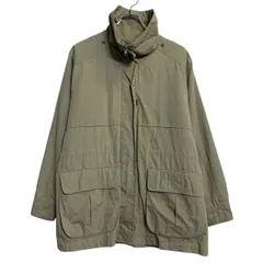 LONDON FOG 中綿ジャケット M ベージュ ロンドンフォグ ジップアップ モックネック 裏チェック シンプル 古着卸 アメリカ仕入 a701-6472