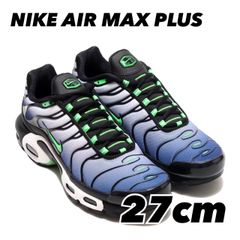 NIKE AIR MAX PLUS ナイキ エア マックス プラス BLACK/SCREAM GREEN-WHITE-DEEP ROYAL dx4326-001 27cm