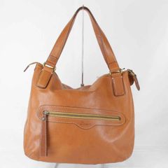 『USED』 ダコタ ハンドバッグ レザー キャメル ブラウン