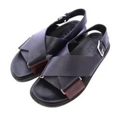 【最終値下げ‼️】MARNI マルニ レザー製 フスベット サンダル MARNI(マルニ) レザー製フスベットクロスストラップサンダル