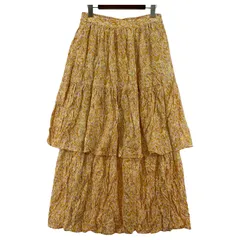 AMERICAN HOLIC アメリカンホリック 総柄 ティアードスカート sizeL/オレンジ系