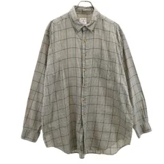 Brooks Brothers ブルックスブラザーズ チェック柄 長袖 ボタンダウンシャツ XL オリーブ メンズ 古着
