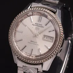 セイコー AT/自動巻 7619-7040 スポーツマチック5 デラックス デイデイト 25石 シルバー文字盤 メンズ腕時計 YSD