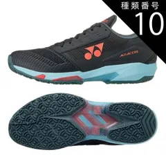 種類10:ブラック×スカイブルー(572)/26.5cm ヨネックス(YONEX) 2024 ユニセックス パワークッションアドアクセル ワイド GC オムニクレーコート用テニスシューズ SHTAAWG-572ブラック×Sブルー(050049891)