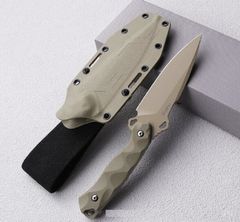 高品質 サバイバルナイフ 重量感233g 鋼製 薪割り キャンプ アウトドア ハイキング 野外登山 シース付き