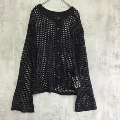 AUNT MARLE'Sアントマーリズ長袖メッシュあみニット　黒　レディース　Fサイズのサムネイル
