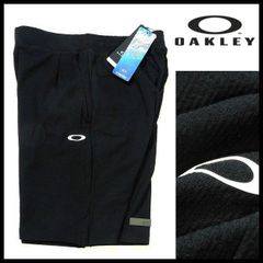 新品 オークリー OAKLEY 春夏 冷感 ハーフパンツ  XL(85-90cm) 黒 ENHANCE TECH COLD SUCKER SP 吸汗速乾 ストレッチメンズ