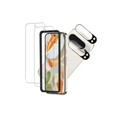 KPNS 対応 グーグル ピクセル 9 Pro ガラスフィルム【2+2枚セット】ガイド枠付き 日本素材製 強化ガラスGoogle Pixel 9 Pro ガラスフィルム カメラフィルム カバー pixel9 pro 保護フィルム 0