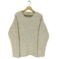 ESTNATION(エストネーション) スエードタッチ  クルーネックニット  レディース JPN：M  中古 古着 0705 エストネーション ESTNATION スエードタッチ クルーネックニット