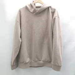 ■ ⊇ GLOBAL WORK エアクッション 長袖 パーカー サイズL ライトブラウン メンズ レディース E  【1502180049996】