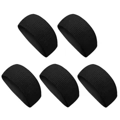 ヘッドバンド 汗止め ヘアバンド【吸汗速乾 肌触りが柔らかい・伸縮性 蒸れない】 抗菌防臭 ヘアターバン スポーツ用 洗顔用 幅広 通気性 無地 薄型 軽量 髪留めらかい ランニング ダンス ヨガ ジョギング 男女兼用 (5枚セット:単色) 0