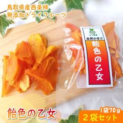 飴色の乙女 西条柿ドライフルーツ（2パックセット）【鳥取県 みつ農園産】送料無料 [常温]柿 西条柿 干し柿かきカキameiro2