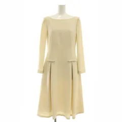 フォクシーニューヨーク FOXEY NEW YORK 22年製  42642 ODESSA DRESS ドレス ワンピース 長袖 ミモレ ロング 38 ライトベージュ /NR ■OSのサムネイル