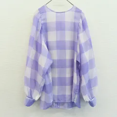 アナトリエ anatelier ブラウス 長袖 ギンガムチェック バックジップ プルオーバー [a880214]のサムネイル