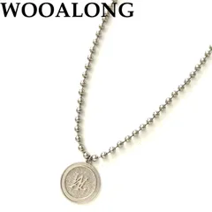 ウアロン ボールチェーンネックレス　シルバーペンダント　人気　韓国ブランド