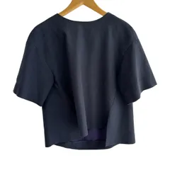 ADORE(アドーア) 半袖カットソー サイズ38 M レディース美品  - ネイビー クルーネック/麻混