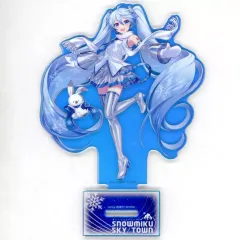 【中古】アクリルスタンド・アクリルパネル 雪ミク(森倉円 ver.) オーロラアクリルスタンド 「雪ミク スカイタウン 10th Anniversary」