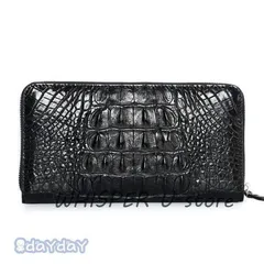 未使用級★無双　ポロサス【16万】リアル　クロコダイル　長財布　小銭入れ無　黒 東京クロコダイル 財布 メンズ 長財布 ポロサス クロコダイル