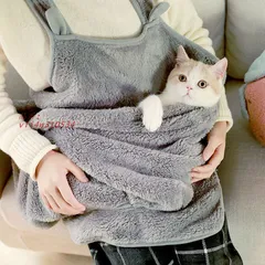 抱っこ用エプロン 猫 犬 抱っこ紐 猫寝袋 ペット寝袋 エプロン包 犬猫用 ペットスリング ペットバッグ ペットスリング 毛粘着防止 スリングバッグ 肩掛け vii4w310534