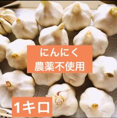 にんにく　国産にんにく　農薬不使用　自然栽培 1キロ