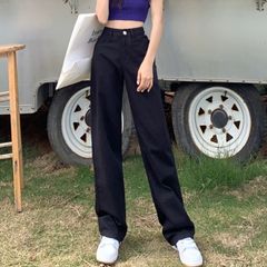 カラーパンツ レディース ストレートパンツ ズボン パンツ 長パンツ チノパン カジュアル おしゃれ ハイウエスト チノパンツ 脚長効果 ゆったり 綿 スタイルアップ 韓国ファッション バギー太め ツイル 大人かわいい ピンク パープル 黒 白 緑 グリーン