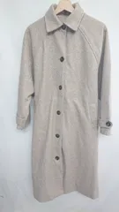 ■ ◎ LIAN リアン ロング丈 カジュアル シンプル キレイめ 長袖 コート サイズF ベージュ系 レディース E  【1407180046801】
