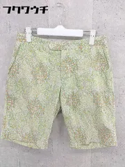 ◇ BEAMS LIGHTS ビームス ライツ 総柄 ハーフ ショート パンツ サイズS グリーン マルチ レディース 【中古】 【1002800401871】