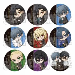 【新品】黒執事 -寄宿学校編- トレーディング缶バッジ  ぎゅぎゅっと 9個入り1BOX【正規品】のサムネイル