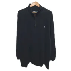 Polo by Ralph Lauren ブラック ハーフジップニット 3XB