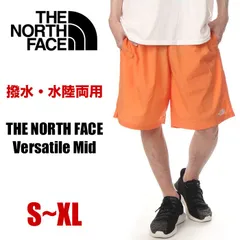 【新品・未使用】【ブライトカンタロープ】ノースフェイス ハーフパンツ メンズ THE NORTH FACE Versatile Mid バーサタイルミッド ナイロン ショートパンツ ショーツ 長め 撥水 速乾 水着 大きいサイズ ブランド NB42331