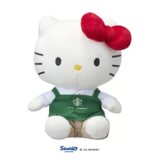 韓国スターバックス★バリスタ ハローキティ 人形 Hello Kitty 新品 K-Starbucks X Hello Kitty] Barista Hello Kitty Doll - 한국