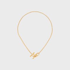 CELINE トリオンフ ロックネックレス フィニッシュブラス 新品 CELINE セリーヌ トリオンフ ロック ネックレス ゴールド