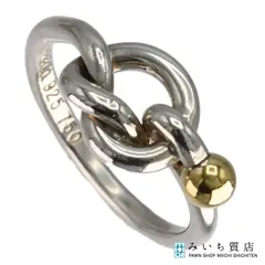 TIFFANY&Co. ティファニー リング ラブノット シルバー 925 K18 750 約3g アクセサリー H6389