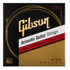 GIBSON SAG-CBRW12 Coated アコースティックギター弦-.012-.053ライト ギブソン