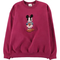 古着 MICKEY＆CO MICKEY MOUSE ミッキーマウス キャラクタースウェットシャツ トレーナー USA製 メンズL相当/eaa576605