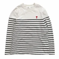 ami 半袖ストライプTシャツ XXS 楽天市場】ami paris tシャツ（サイズ（S/M/L）M）（Tシャツ
