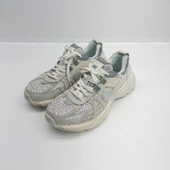 ◇ Θ NIKE ナイキ ブランドロゴ入り ローカットスニーカー サイズ24.5 グレー ライトブルー系 レディース E  【1502180061097】のサムネイル