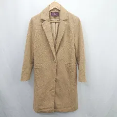 ◇ ⊇ ITEMS URBAN RESEARCH アーバンリサーチ 長袖 チェスターコート サイズF キャメル系 レディース E  【1506300023910】
