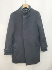 ◇ EDIFICE エディフィス ウール混 シンプル ロング 通勤 長袖 コート サイズM ネイビー メンズ P  【1405090008728】のサムネイル