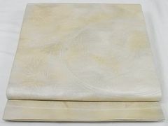 A◇着物くつろぎ 夏物 草花模様 金糸 萩 六通 正絹 薄物 絽 紗 袋帯