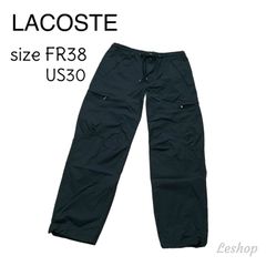 LACOSTE ラコステ カーゴパンツ HH001J ブラック XSサイズ  メンズ 中古