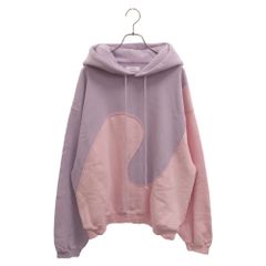 ERL (イーアールエル) SWIRL HOODIE プルオーバーパーカー ピンク/パープル ERL04-P004