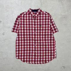 90年代 CHAPS Ralph Lauren チャップス ラルフローレン 半袖チェックシャツ メンズXL相当 【SS2506】