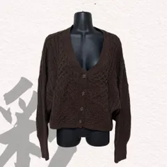 URBANITY　アーバニティー　カーディガン　ケーブルニット　長袖　クロップド丈