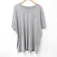 XL/古着 ラルフローレン 半袖 ブランド Tシャツ メンズ ワンポイントロゴ 大きいサイズ コットン クルーネック グレー 霜降り 25jul18 中古