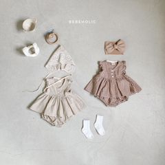 bebe holic / 70cm 韓国子供服 セットアップ ギンガムチェック 夏服